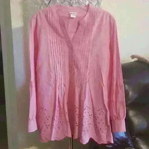 American Sweetheart Blouse Long Sleeve Size: M